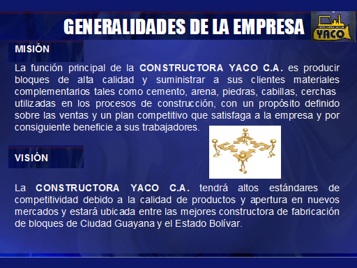 Estudio De Ingenieria De Metodos Constructora Yaco C A Monografias Com