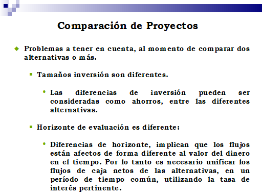 Indicadores Económicos Para El Análisis De Proyectos - Monografias.com