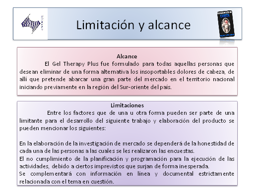 Planeación del producto Gel Therapy Plus