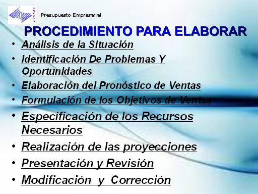 Presupuesto empresarial - Monografias.com