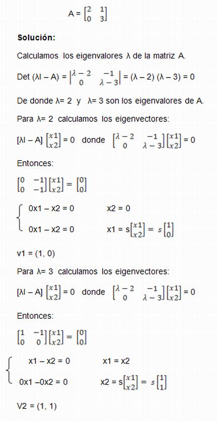 Valores Propios Y Vectores Propios (Eigenvalores Y Eigenvectores)