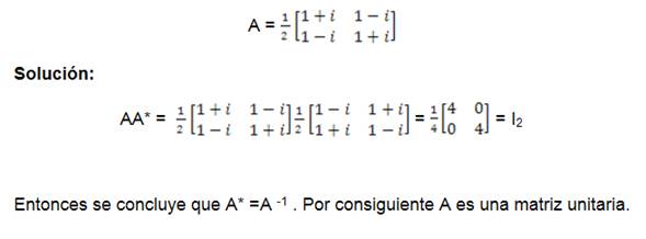 Resultado de imagen para matriz unitaria ejemplos